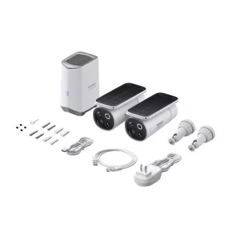 Baseus Außenkamera Security S1 Pro 3K (2er Set Zentralstation) weiß Baseus Außenkamera Security S1 Pro 3K (2er Set Zentralstation) weiß