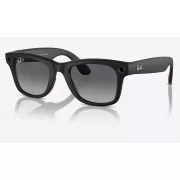 Meta Ray-Ban Wayfarer, AI-Sonnenbrille, Mattschwarz, Polarized Gradient Graphite