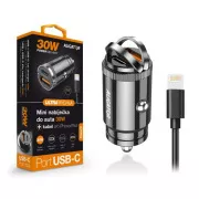 Alligator Mini-Autoladegerät Power Delivery 30W, USB-C   USB-A, USB-C Kabel für iPhone/iPad