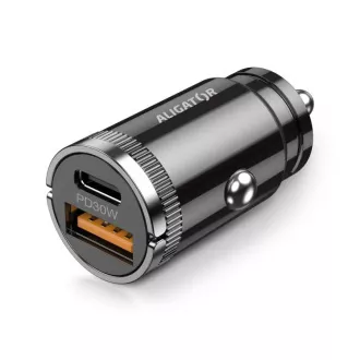 Alligator Mini-Autoladegerät Power Delivery 30W, USB-C   USB-A, USB-C Kabel für iPhone/iPad