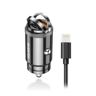 Alligator Mini-Autoladegerät Power Delivery 30W, USB-C USB-A, USB-C Kabel für iPhone/iPad Alligator Mini-Autoladegerät Power Delivery 30W, USB-C USB-A, USB-C Kabel für iPhone/iPad