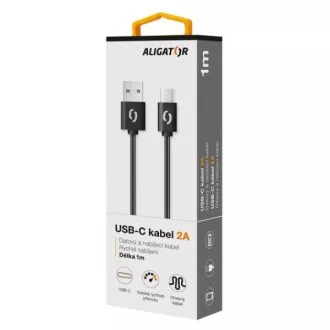 ALIGATOR Datenkabel 2A, USB-C schwarz ALIGATOR Datenkabel 2A, USB-C schwarz