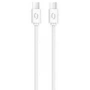 ALIGATOR Datenkabel POWER 3A, USB-C/USB-C, weiß