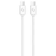 ALIGATOR Datenkabel POWER 3A, USB-C/USB-C, weiß