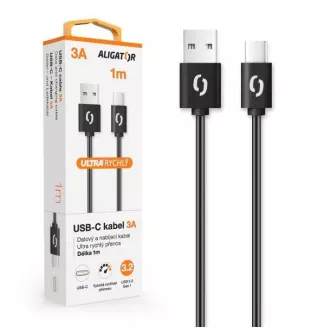 ALIGATOR Datenkabel POWER 3A, USB-C 1m schwarz ALIGATOR Datenkabel POWER 3A, USB-C 1m schwarz