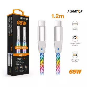 ALIGATOR Datenkabel LIGHT 3A, 65W USB-C/USB-C 1,2m ALIGATOR Datenkabel LIGHT 3A, 65W USB-C/USB-C 1,2m