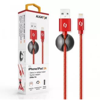 ALIGATOR PREMIUM Datenkabel 2A, Lightning rot ALIGATOR PREMIUM Datenkabel 2A, Lightning rot