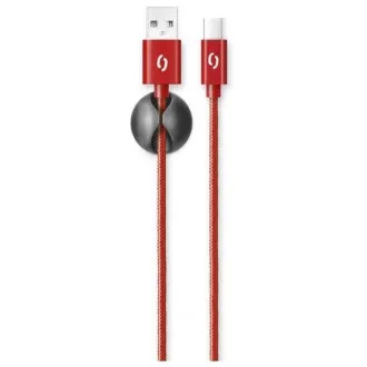 ALIGATOR PREMIUM Datenkabel 2A, USB-C rot
