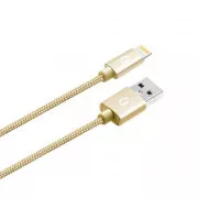ALIGATOR PREMIUM 2A Kabel, Lightning 2m, gold