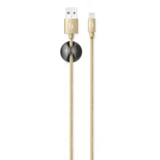 ALIGATOR PREMIUM 2A Kabel, Lightning 2m, gold ALIGATOR PREMIUM 2A Kabel, Lightning 2m, gold