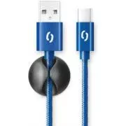 ALIGATOR PREMIUM 2A Kabel, USB-C, blau