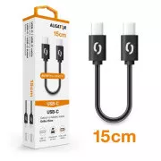 ALIGATOR Datenkabel POWER USB-C/USB-C 15cm, schwarz