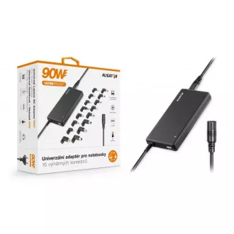 Universeller Laptop-Adapter mit 16 austauschbaren Anschlüssen und USB, 90 W