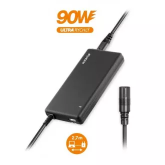 Universeller Laptop-Adapter mit 16 austauschbaren Anschlüssen und USB, 90 W