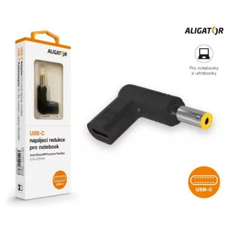 Alligator USB-C-Netzteil 5,5x2,5 mm für Acer/Asus/HP/Lenovo/Toshiba Laptops Alligator USB-C-Netzteil 5,5x2,5 mm für Acer/Asus/HP/Lenovo/Toshiba Laptops