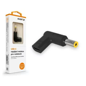 Alligator USB-C-Netzteil 5,5x2,5 mm für Acer/Asus/HP/Lenovo/Toshiba Laptops Alligator USB-C-Netzteil 5,5x2,5 mm für Acer/Asus/HP/Lenovo/Toshiba Laptops