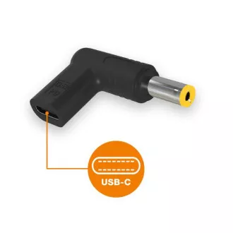 Alligator USB-C-Netzteil 5,5x2,5 mm für Acer/Asus/HP/Lenovo/Toshiba Laptops Alligator USB-C-Netzteil 5,5x2,5 mm für Acer/Asus/HP/Lenovo/Toshiba Laptops