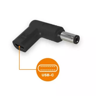 Aligator USB-C Power Adapter 5,5 x 2,1 mm für Acer/Compaq/HP/Fujitsu/Toshiba Laptops