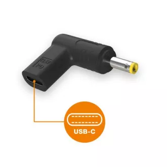 Alligator USB-C Power Adapter 4,0 x 1,7 mm für HP/Lenovo Laptops