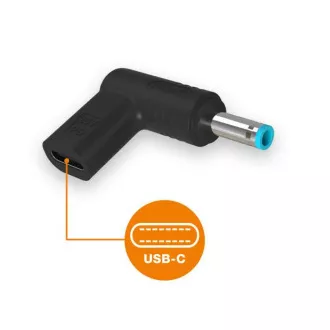 Alligator USB-C Stromadapter 4.5*3.0mm für HP Notebooks Alligator USB-C Stromadapter 4.5*3.0mm für HP Notebooks