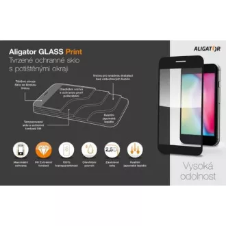 Alligator Schutz gehärtetes Glas GLASS PRINT, Xiaomi Redmi A2, schwarz, voller Bildschirm Klebstoff Alligator Schutz gehärtetes Glas GLASS PRINT, Xiaomi Redmi A2, schwarz, voller Bildschirm Klebstoff