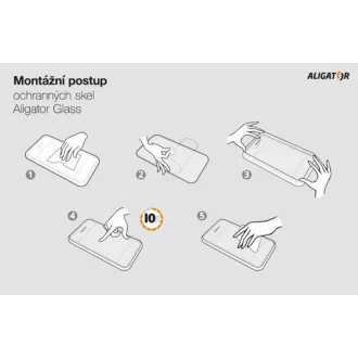 Alligator Schutz gehärtetes Glas GLASS PRINT, Xiaomi Redmi A2, schwarz, voller Bildschirm Klebstoff Alligator Schutz gehärtetes Glas GLASS PRINT, Xiaomi Redmi A2, schwarz, voller Bildschirm Klebstoff