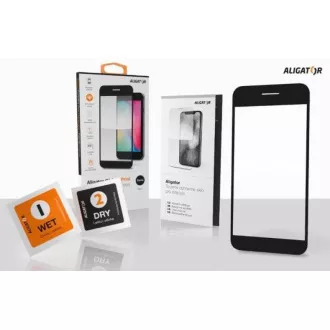 Alligator Schutz gehärtetes Glas GLASS PRINT, Xiaomi Redmi A2, schwarz, voller Bildschirm Klebstoff Alligator Schutz gehärtetes Glas GLASS PRINT, Xiaomi Redmi A2, schwarz, voller Bildschirm Klebstoff