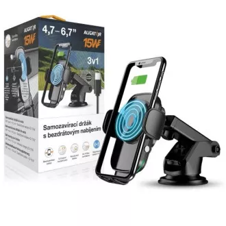 ALIGATOR Selbstschließende Halterung K2, kabellos 15W, universal ALIGATOR Selbstschließende Halterung K2, kabellos 15W, universal