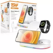 Aligator Smart Station A mit kabellosem 3in1-Laden, 15 W