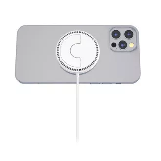 ALIGATOR kabelloses Ladegerät ALIGATOR Mag-Pad, für MagSafe, 15W, weiß ALIGATOR kabelloses Ladegerät ALIGATOR Mag-Pad, für MagSafe, 15W, weiß