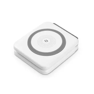 Kabelloses Ladegerät ALIGATOR Mag-Book 2in1, für MagSafe und Apple Watch Laden, 15W, weiß