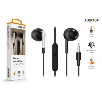 ALIGATOR AE008/Stereo/Klinke/Draht/Schwarz