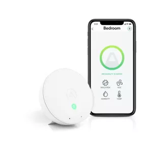 AirThings Wave mini - Sensor für Luftqualität, Luftfeuchtigkeit, Temperatur und luftgetragene Chemikalien
