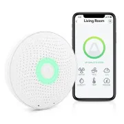 AirThings Wave plus - Sensor für Luftqualität, Radon, Luftfeuchtigkeit, Temperatur, VOC, CO2 und Druck