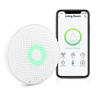 AirThings Wave plus - Sensor für Luftqualität, Radon, Luftfeuchtigkeit, Temperatur, VOC, CO2 und Druck AirThings Wave plus - Sensor für Luftqualität, Radon, Luftfeuchtigkeit, Temperatur, VOC, CO2 und Druck