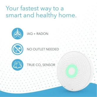 AirThings Wave plus - Sensor für Luftqualität, Radon, Luftfeuchtigkeit, Temperatur, VOC, CO2 und Druck AirThings Wave plus - Sensor für Luftqualität, Radon, Luftfeuchtigkeit, Temperatur, VOC, CO2 und Druck