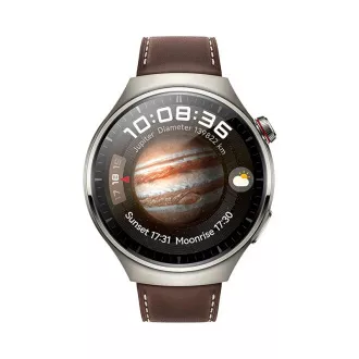 Huawei Watch 4 Pro/Titan/Elegantes Band/Braun Huawei Watch 4 Pro/Titan/Elegantes Band/Braun