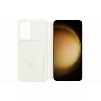 Samsung Flip Case Smart View für Samsung Galaxy S23+  Creme
