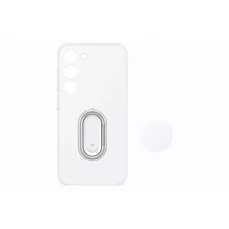 Samsung Transparentes Cover mit abnehmbarem Zubehörhalter für Samsung Galaxy S23  Transparent