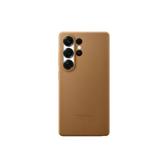 Samsung Veganes Leder Schutzhülle für Galaxy S25 Ultra Braun