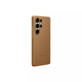 Samsung Veganes Leder Schutzhülle für Galaxy S25 Ultra Braun