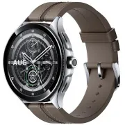 Xiaomi Watch 2 Pro 4G LTE/46mm/Silber/Elegantes Band/Braun - Gebraucht
