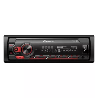 Pioneer MVH-S320BT Autoradio mit USB und Bluetooth rot