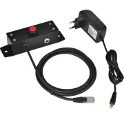 Taste zum Öffnen der Kassenschubladen Virtuos 24 V, aus Metall, mit Kabel, mit elektronischer Öffnung