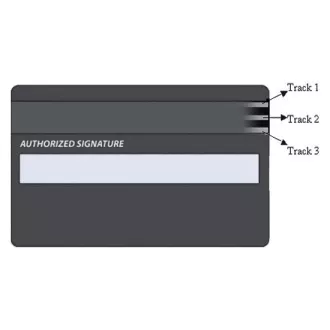 Drei-Fuß-Magnetkartenleser MSR-100A, USB-COM, schwarz