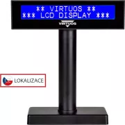 LCD-Anzeige Virtuos FL-2026 2x20, seriell, schwarz
