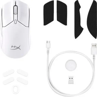 HyperX Pulsefire Haste 2 Mini/Herring/Optisch/Rechtshänder/26.000 DPI/Drahtlos/Drahtlos/Weiß HyperX Pulsefire Haste 2 Mini/Herring/Optisch/Rechtshänder/26.000 DPI/Drahtlos/Drahtlos/Weiß