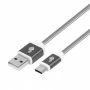 TB Kabel USB - USB C 1,5 m graues Band