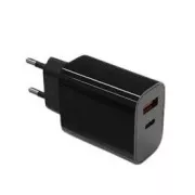 TB Touch USB-C   USB-A schwarzes Ladegerät