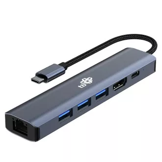 TB Touch USB C 6in1 - HDMI, USBx3, PD, RJ-45 TB Touch USB C 6in1 - HDMI, USBx3, PD, RJ-45
